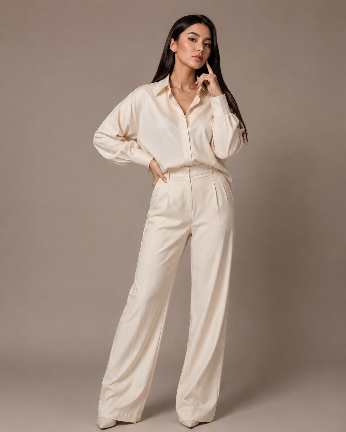 Off-White Tailored Power Suit Set