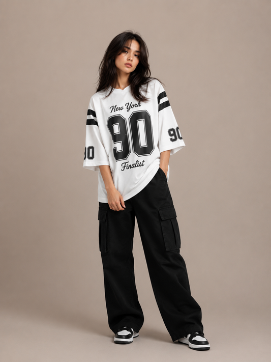 Oversized Graphic Varsity Sweatshirt & Joggers